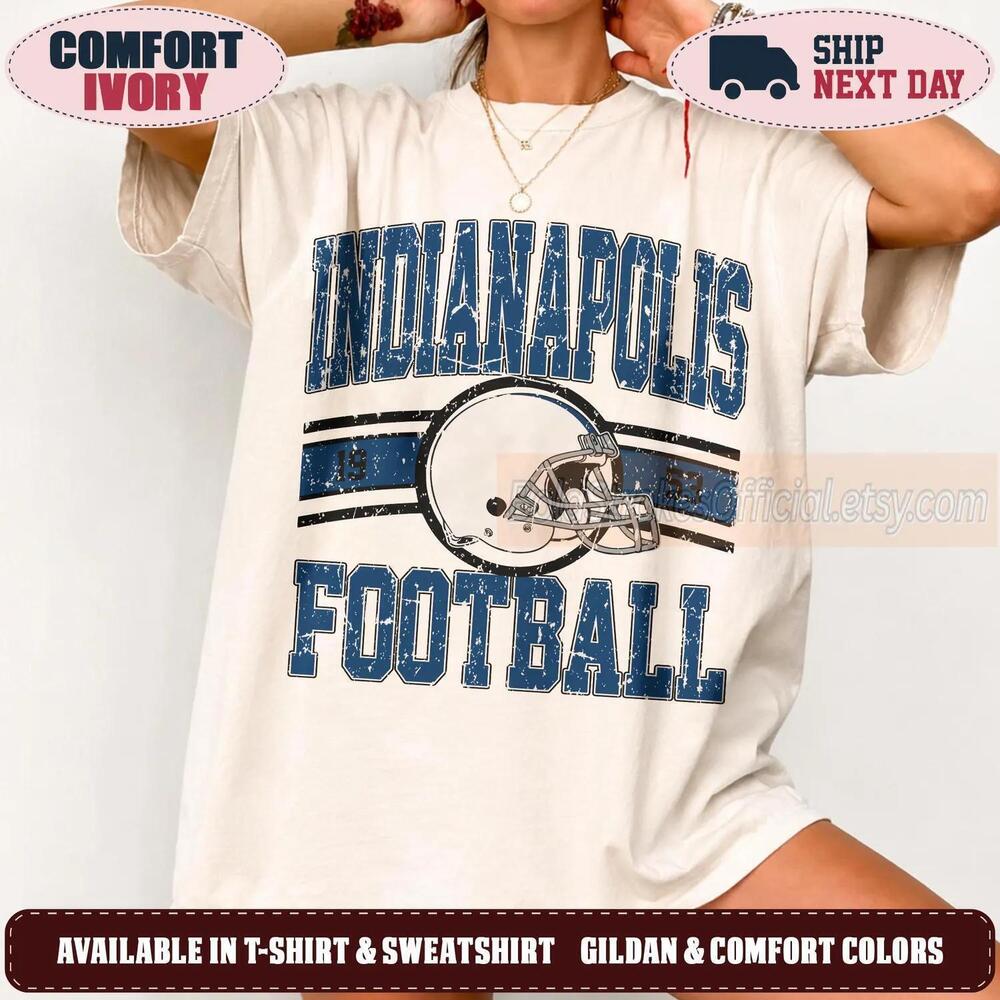 Indianapolis 90s Retro Graphic Oversized Game Day Fan